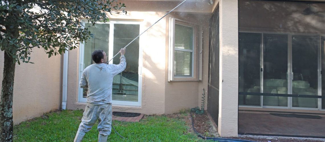 pressure washing stucco